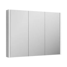 Nuie Eden 900mm Mirror Cabinet Contemporary Gloss White MFC Painted Gloss 650x899x110mm - JJ Building Materials