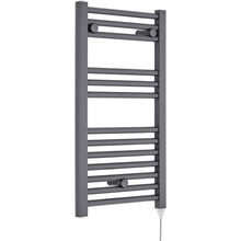 Nuie Electric Towel Rail Contemporary Anthracite Steel 720x400x30mm - JJ Building Materials