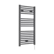 Nuie Electric Towel Rail Contemporary Anthracite Steel 920x480x30mm - JJ Building Materials