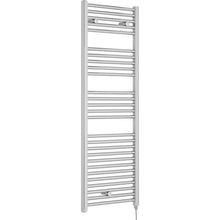 Nuie Electric Towel Rail Contemporary Chrome Steel 1375x480x30mm - JJ Building Materials