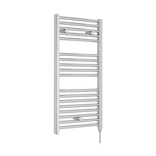 Nuie Electric Towel Rail Contemporary Chrome Steel 920x480x30mm - JJ Building Materials