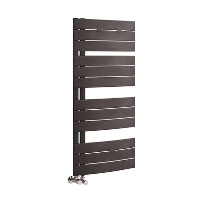 Nuie Elgin Heated Towel Rail Contemporary Anthracite Steel 1080x550x85mm - JJ Building Materials