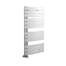 Nuie Elgin Heated Towel Rail Contemporary Chrome Steel 1080x550x85mm - JJ Building Materials