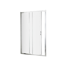 Nuie Ella 1850 X 1200mm Sliding Shower Door Contemporary Chrome Aluminium 1850x1190x44mm - JJ Building Materials