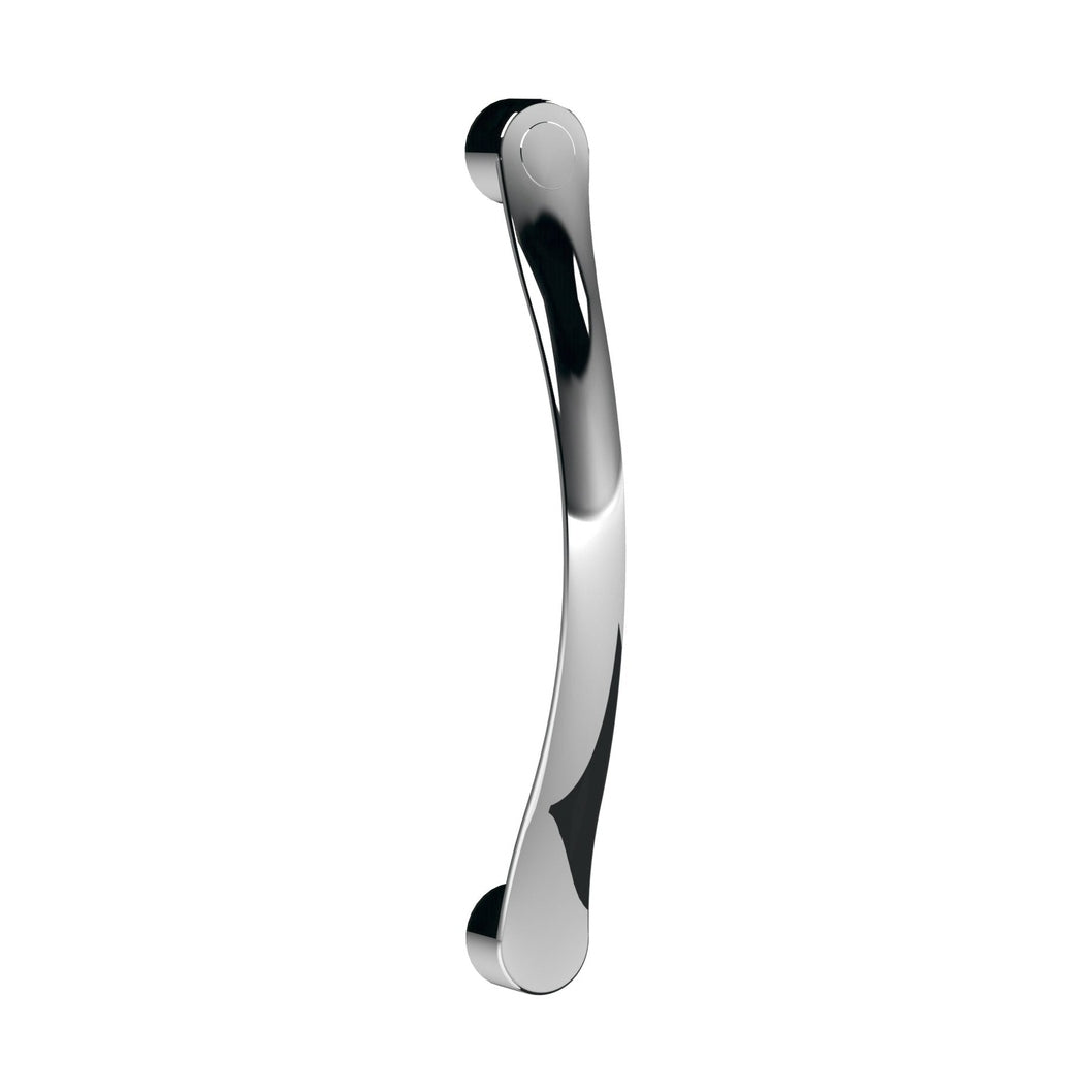 Nuie Ella Rounded Handle Contemporary Chrome ABS 160x18x32mm - JJ Building Materials