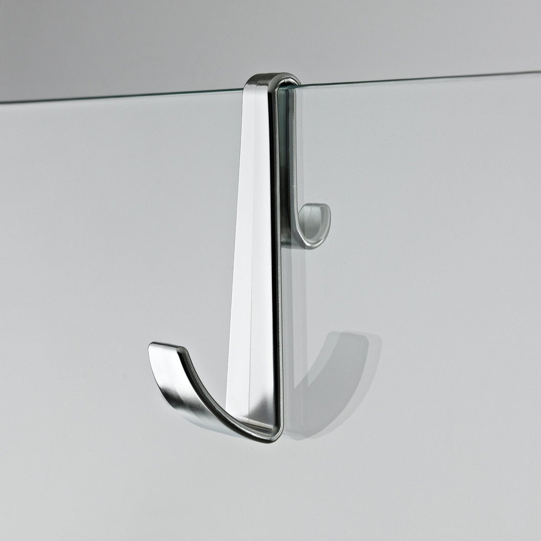 Nuie Enclosure Accessories Enclosure Hook For Frameless Enclosures Contemporary Chrome Plastic - JJ Building Materials