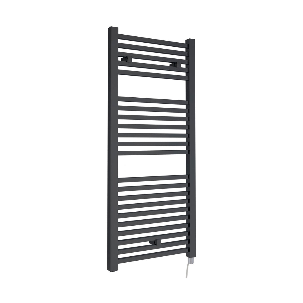 Nuie Eton Electric Radiator Contemporary Anthracite Steel 1100x500x30mm - JJ Building Materials