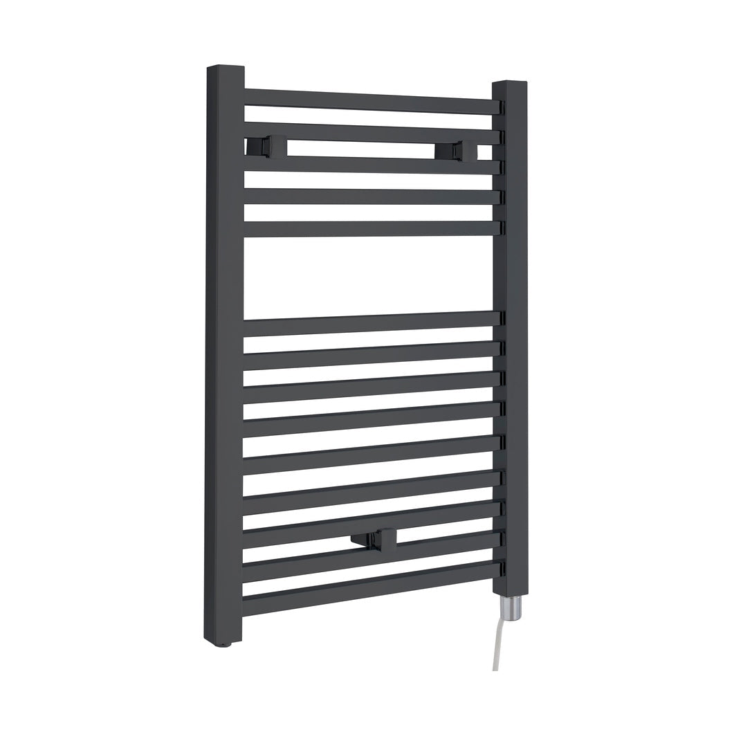 Nuie Eton Electric Radiator Contemporary Anthracite Steel 690x500x30mm - JJ Building Materials