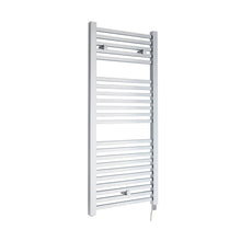 Nuie Eton Electric Radiator Contemporary Chrome Steel 1100x500x30mm - JJ Building Materials