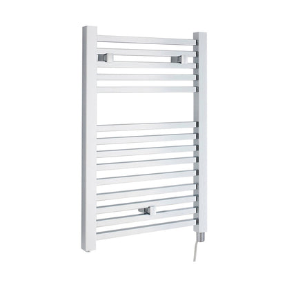 Nuie Eton Electric Radiator Contemporary Chrome Steel 690x500x30mm - JJ Building Materials