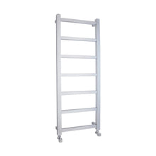 Nuie Eton Heated Towel Rail Contemporary Chrome Steel 1200x450x40mm - JJ Building Materials