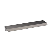Nuie Finger Pull Handle 150mm Contemporary Brushed Pewter Aluminium 17x150x36mm - JJ Building Materials