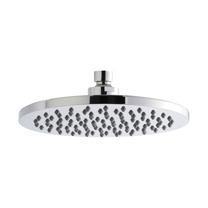Nuie Fixed Head Contemporary Chrome Brass ABS 50x200x200mm - JJ Building Materials
