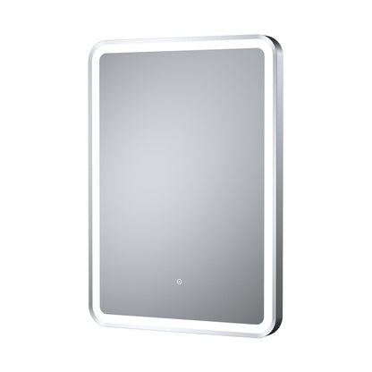 Nuie Framed Led Touch Sensor Mirrors 700 X 500 Silver Framed Mirror Contemporary Aluminium 700x500x33mm - JJ Building Materials