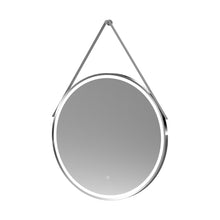 Nuie Framed Led Touch Sensor Mirrors 800mm Round Illuminated Mirror Contemporary Chrome Aluminium 800x800x40mm - JJ Building Materials