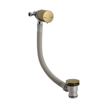 Nuie Freeflow Bath Filler Contemporary Brushed Brass Brass 550x68x74mm - JJ Building Materials