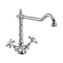 Nuie French Classic Mono Sink Mixer Traditional Chrome Brass 240x190x230mm - JJ Building Materials