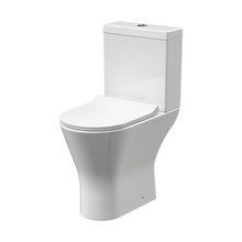 Nuie Freya Comfort Height Rimless Pan, Cistern & Seat Contemporary White Vitreous China 845x380x605mm - JJ Building Materials