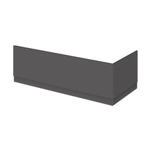 Nuie Fusion 1800mm Bath Front Panel Contemporary Gloss Grey MFC Gloss 560x1795x36mm - JJ Building Materials