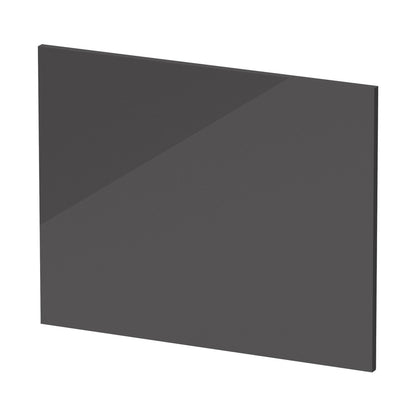 Nuie Fusion Square Shower Bath End Panel Contemporary Gloss Grey MFC Gloss 520x680x18mm - JJ Building Materials