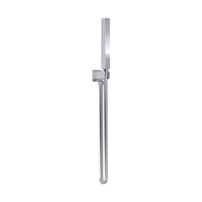 Nuie Hand Held Shower Kits Outlet Elbow, Parking Bracket, Flex And Handset Contemporary Chrome Brass ABS 1265x30x55mm - JJ Building Materials