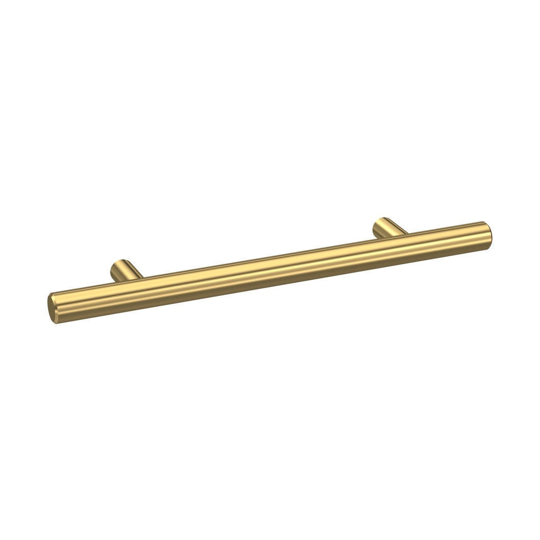 Nuie Handles 155mm Bar Handle Contemporary Brushed Brass Brass 155x16x36mm - JJ Building Materials