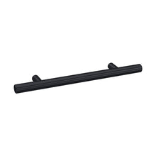 Nuie Handles 155mm Bar Handle Contemporary Matt Black Brass 155x16x36mm - JJ Building Materials