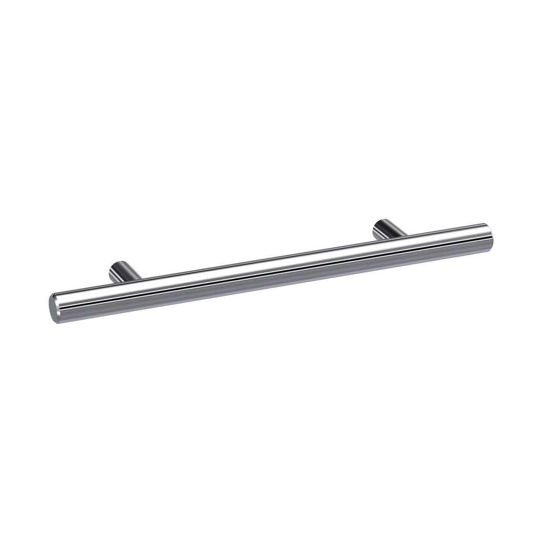 Nuie Handles Bar Handle 96mm Contemporary Chrome Stainless Steel 25x156x10mm - JJ Building Materials