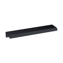 Nuie Handles Finger Pull Handle 150mm Contemporary Black Aluminium 17x150x36mm - JJ Building Materials