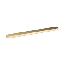 Nuie Handles Finger Pull Handle 300mm Contemporary Brushed Brass Aluminium 17x300x36mm - JJ Building Materials