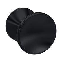 Nuie Handles Indented Round Knob Contemporary Black Zamac 30x30x29mm - JJ Building Materials