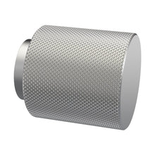 Nuie Handles Indented Round Knob Contemporary Satin Nickel Aluminium 30x30x30mm - JJ Building Materials