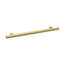Nuie Handles Knurled Bar Handle 192mm Contemporary Brushed Brass Brass 252x12x32mm - JJ Building Materials