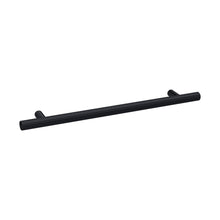 Nuie Handles Knurled Bar Handle 192mm Contemporary Matt Black Brass 252x12x32mm - JJ Building Materials