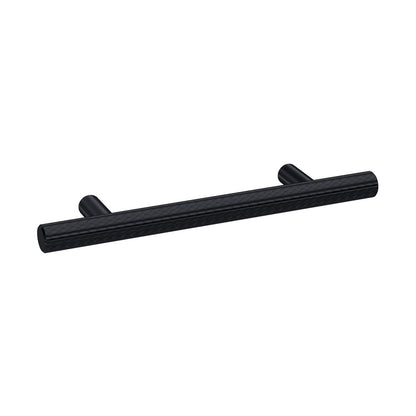 Nuie Handles Knurled Bar Handle 96mm Contemporary Black Brass 156x12x32mm - JJ Building Materials