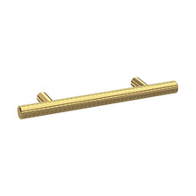 Nuie Handles Knurled Bar Handle 96mm Contemporary Brushed Brass Brass 156x12x32mm - JJ Building Materials