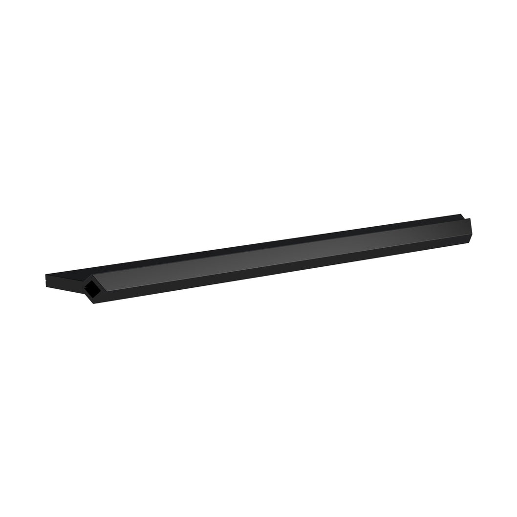 Nuie Handles Profile Handle 224mm Contemporary Black Aluminium 14x240x30mm - JJ Building Materials