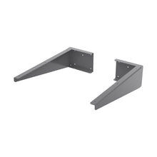 Nuie Handles Shelf Support Brackets Contemporary Dark Grey Stainless Steel 300x100x50mm - JJ Building Materials