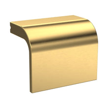 Nuie Handles Square Drop Handle Contemporary Brushed Brass Aluminium 32x40x25mm - JJ Building Materials