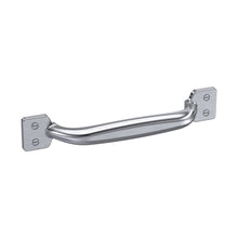 Nuie Handles Strap Handle 96mm Contemporary Satin Nickel Brass 126x19x23mm - JJ Building Materials