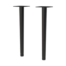 Nuie Handles Wall Hung Vanity Decorative Leg Set Contemporary Black Stainless Steel 260x70x70mm - JJ Building Materials