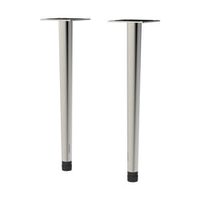 Nuie Handles Wall Hung Vanity Decorative Leg Set Contemporary Chrome Stainless Steel 260x70x70mm - JJ Building Materials
