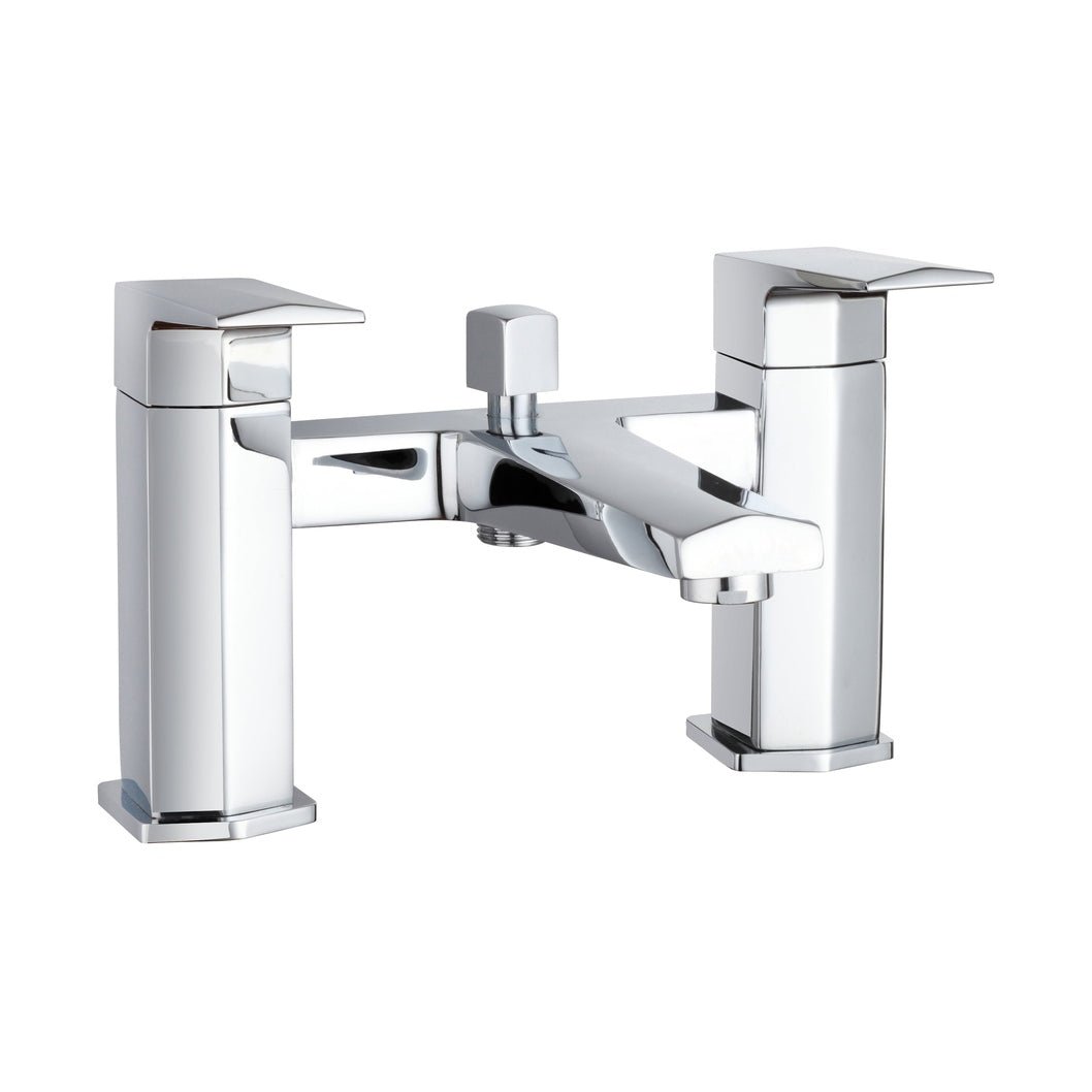 Nuie Hardy Bath Shower Mixer Contemporary Chrome Brass,brass ABS 151x230x151mm - JJ Building Materials