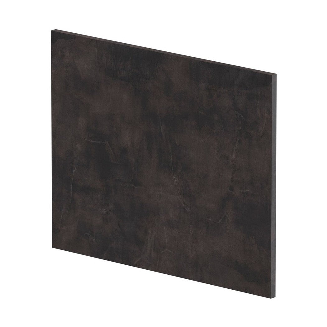 Nuie Havana Shower Bath End Panel (700mm) Contemporary Metallic Slate MFC Textured Matt 520x680x18mm - JJ Building Materials