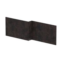 Nuie Havana Shower Bath Front Panel (1700mm) Contemporary Metallic Slate MFC Textured Matt 520x1698x163mm - JJ Building Materials