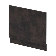 Nuie Havana Straight End Panel & Plinth (700mm) Contemporary Metallic Slate MFC Textured Matt 560x680x36mm - JJ Building Materials