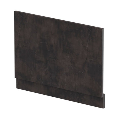 Nuie Havana Straight End Panel & Plinth (800mm) Contemporary Metallic Slate MFC Textured Matt 560x780x36mm - JJ Building Materials