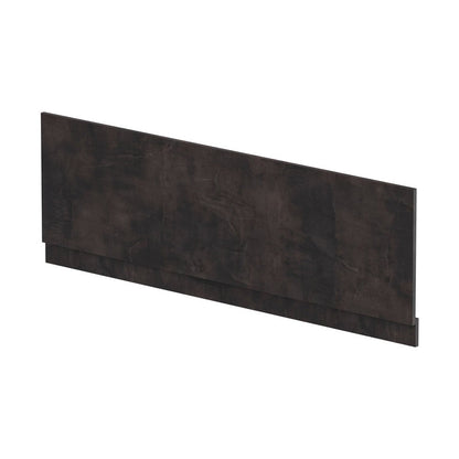Nuie Havana Straight Front Panel & Plinth (1700mm) Contemporary Metallic Slate MFC Textured Matt 560x1695x36mm - JJ Building Materials