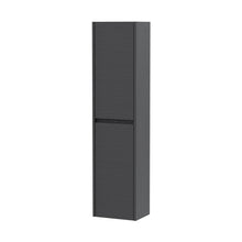 Nuie Havana Tall Unit Contemporary Graphite Grey Woodgrain MFC Textured Woodgrain 1433x350x255mm - JJ Building Materials