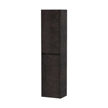 Nuie Havana Tall Unit Contemporary Metallic Slate MFC Textured Matt 1433x350x255mm - JJ Building Materials